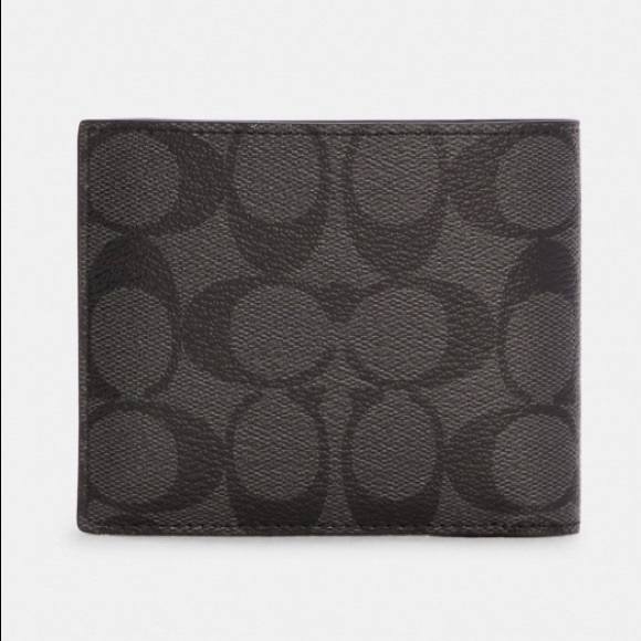 Boxed 3 In 1 Wallet Gift Set In Colorblock Signature Canvas - Picture 4 of 15